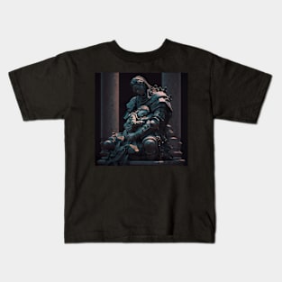 Mother&#39;s Love: A Pieta Inspired by Japanese Culture Kids T-Shirt